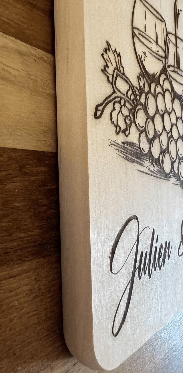 Planche apéro gravé "Apéro chez..."