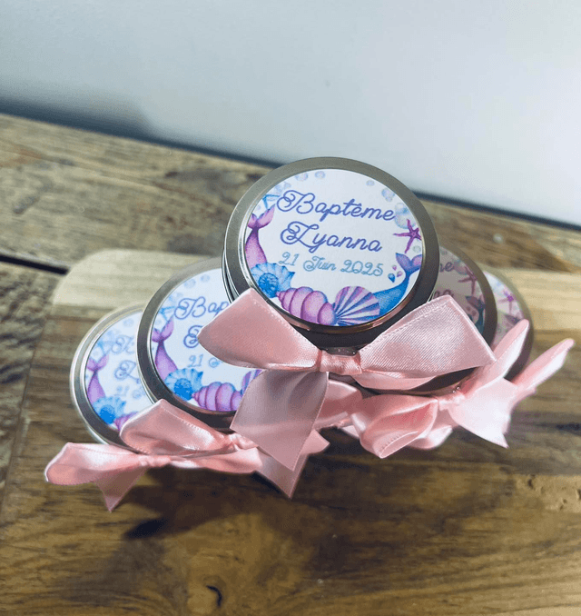 Pot métallique rose avec bougié parfumé fleur de coton   (1)