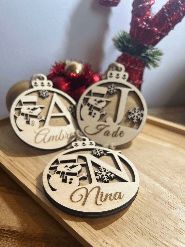 Boule de noël bonhomme de neige