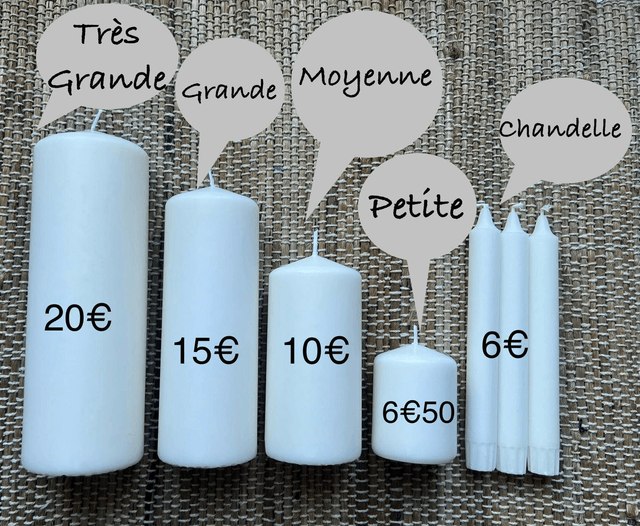 Bougie baptême naissance communion personnalisée éléphant fleurs