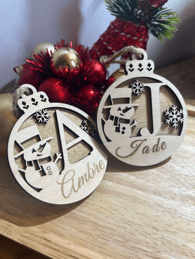 Boule de noël bonhomme de neige